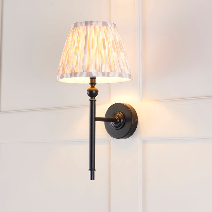 118105 Lille &amp; Ikat 20cm Wall Light Black