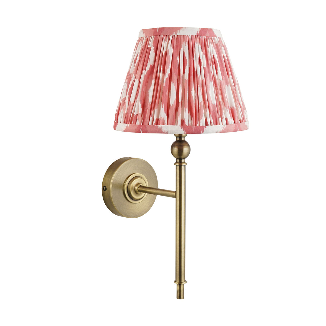 118109 Lille &amp; Ikat 20cm Wall Light Brass Pink