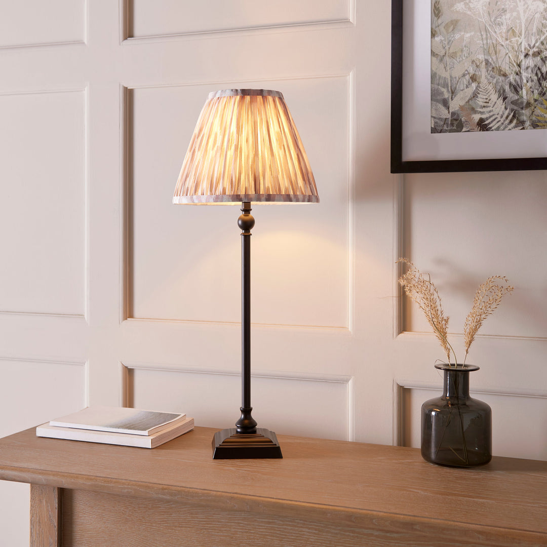 118135 Lille &amp; Ikat 25cm Table Lamp Black