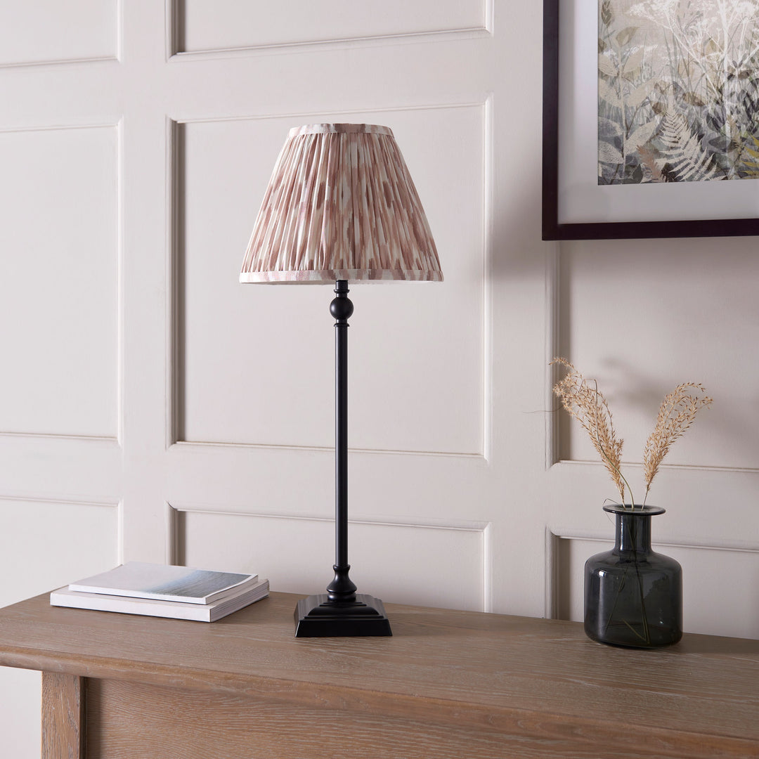 118135 Lille &amp; Ikat 25cm Table Lamp Black