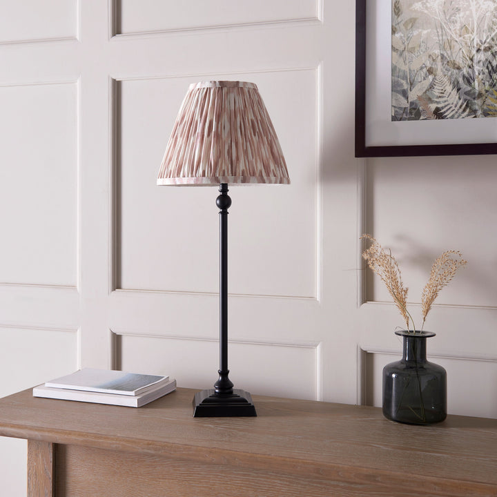 118135 Lille &amp; Ikat 25cm Table Lamp Black