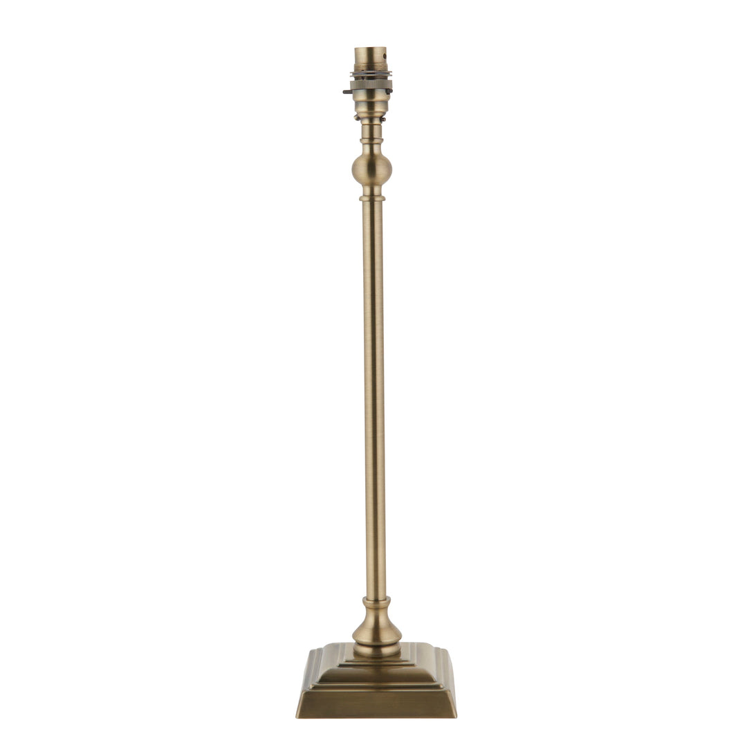 118144 Lille &amp; Ikat 25cm Table Lamp Brass Grey