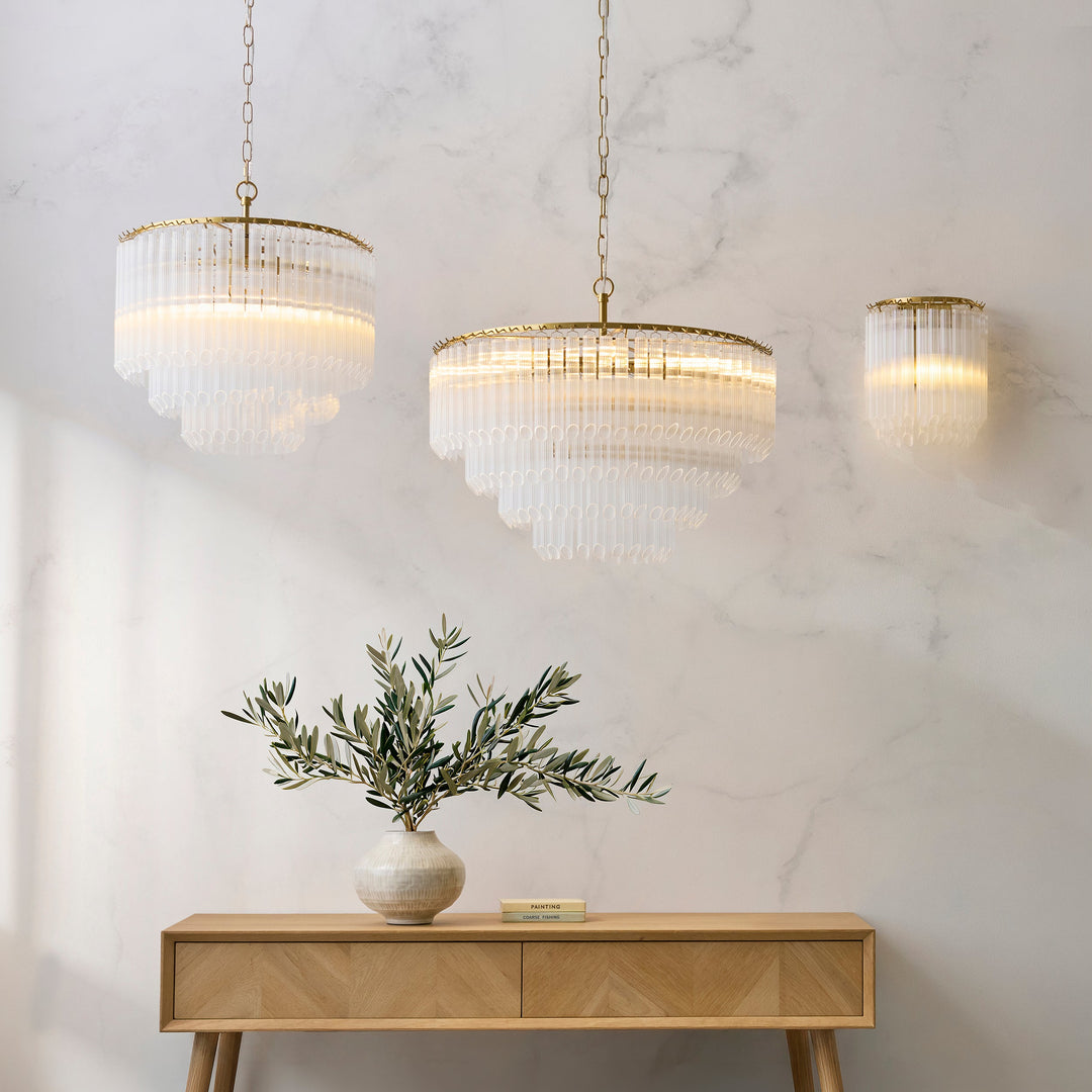 119108 Montpellier 6 Light Pendant Brass