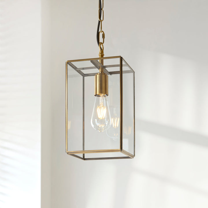 119142 Hammond Pendant Brass
