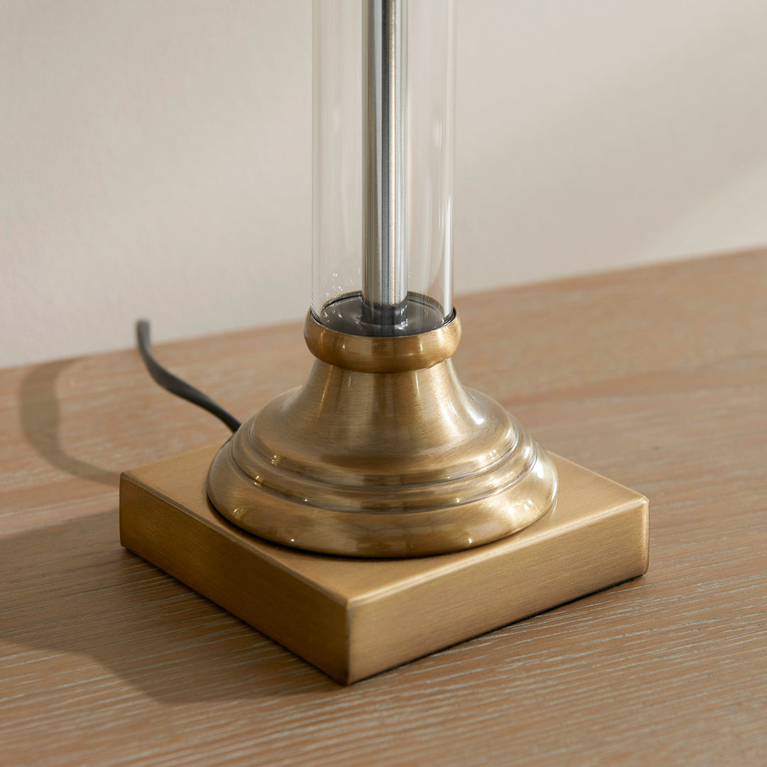 119972 Avebury &amp; Avalon 31cm Table Lamp Brass