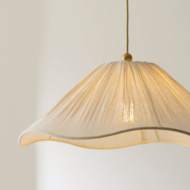 120005 Isabella Pendant Brass White