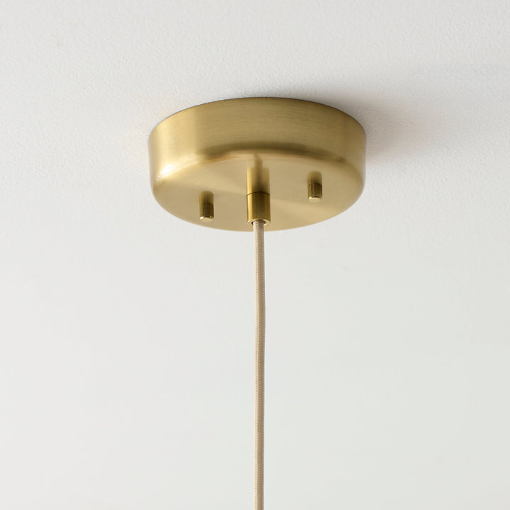 120005 Isabella Pendant Brass White