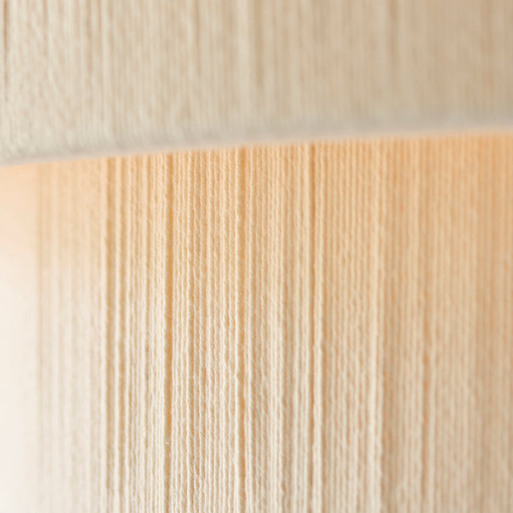 120013 Noah 5 Light Pendant Cream Brass