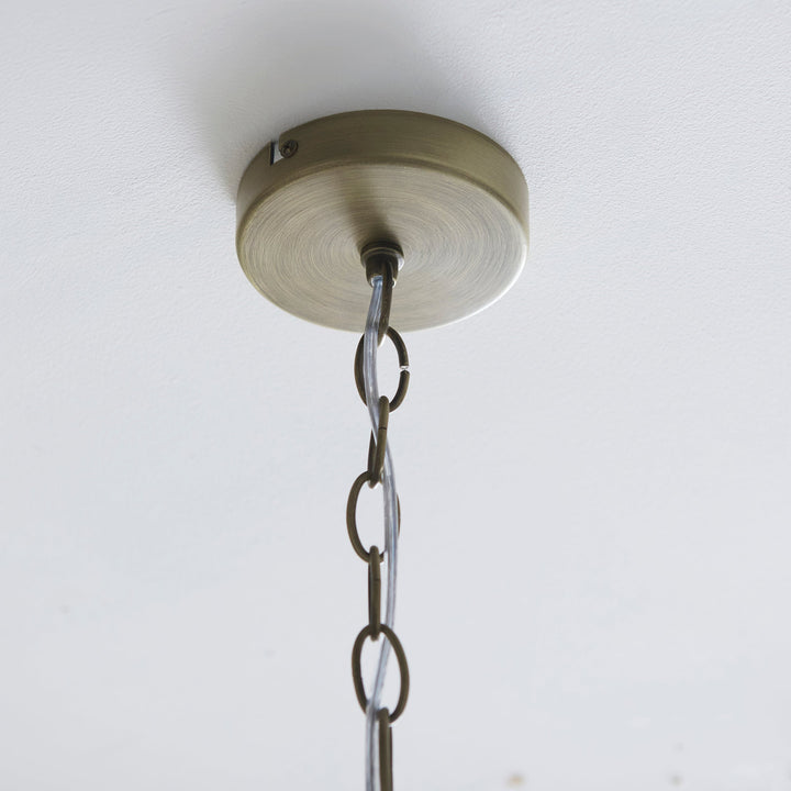 120025 Lucille 5 Light Pendant Brass