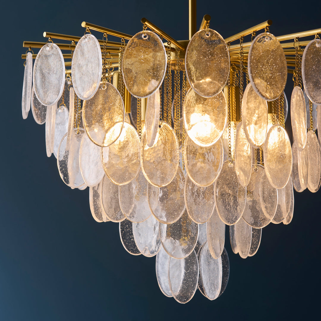 120227 Loretta 5 Light Pendant Brass