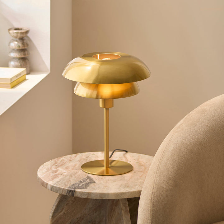 121076 Lyon Table Lamp Brass