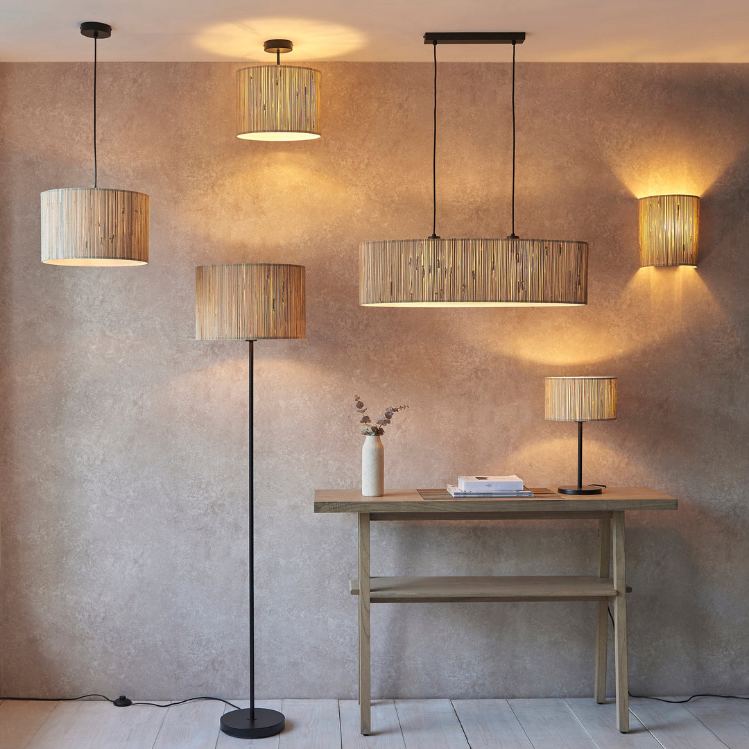 121511 Longshore - Twin Pack Table Lamp Natural Black