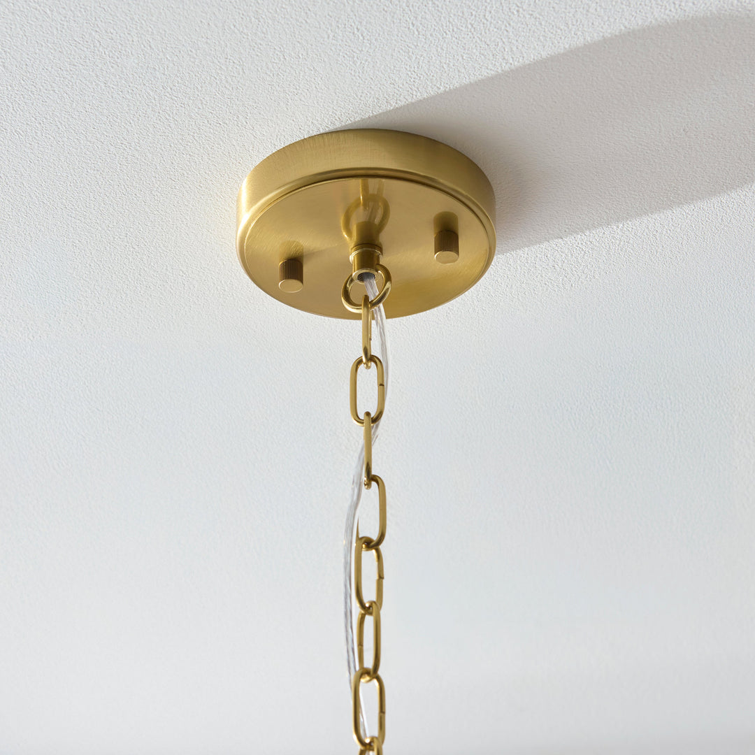 122739 Venice 6 Light Pendant Brass