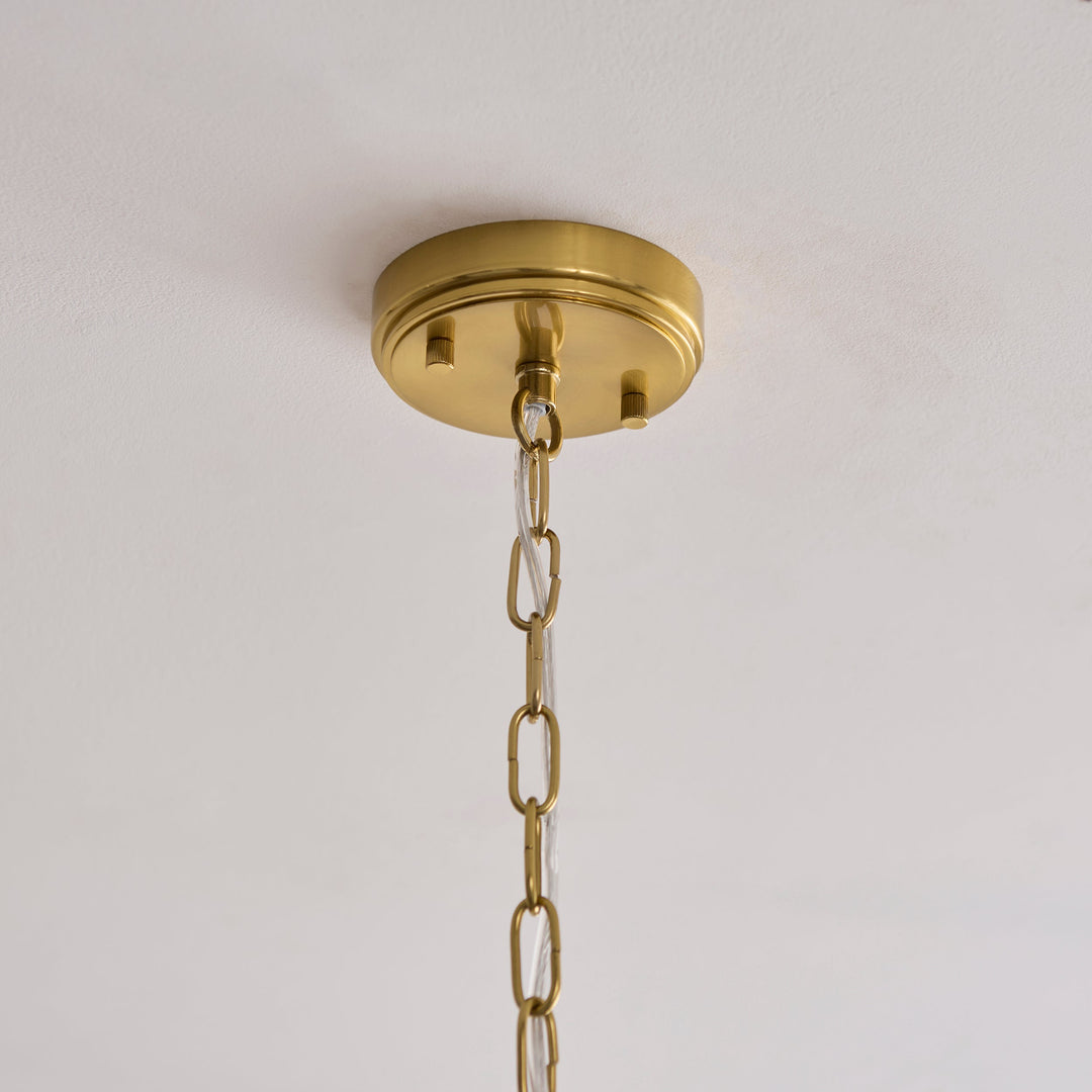 122777 Ancara 6 Light Pendant Brass Champagne