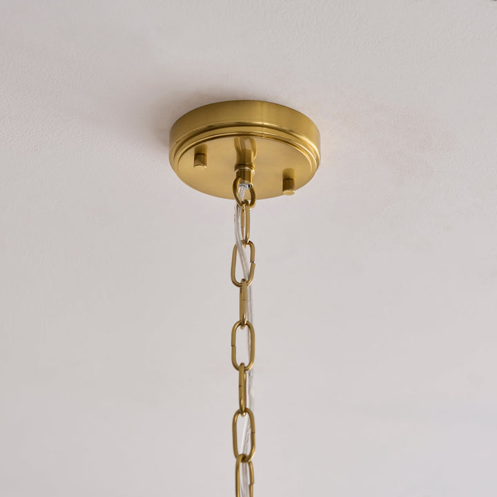 122777 Ancara 6 Light Pendant Brass Champagne