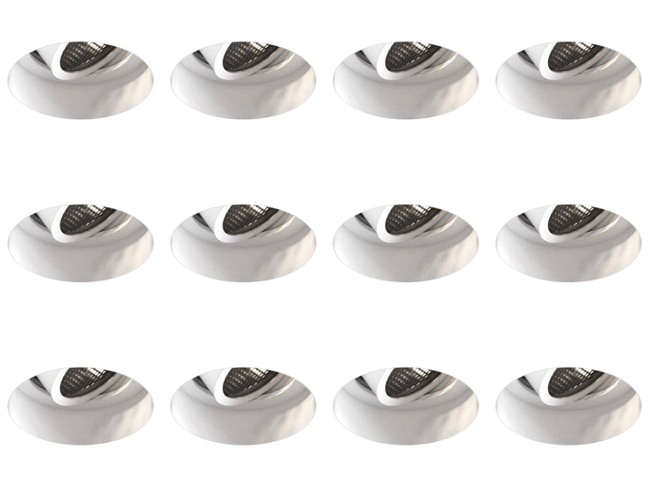 Astro 1248019 Trimless Slimline Round Adjustable Downlight Matt White Pack Of 12- £43.64 each
