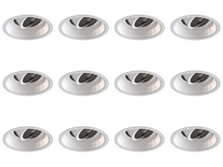 Astro 1249040 Minima Slimline Round Adjustable Downlight Matt White Pack Of 12