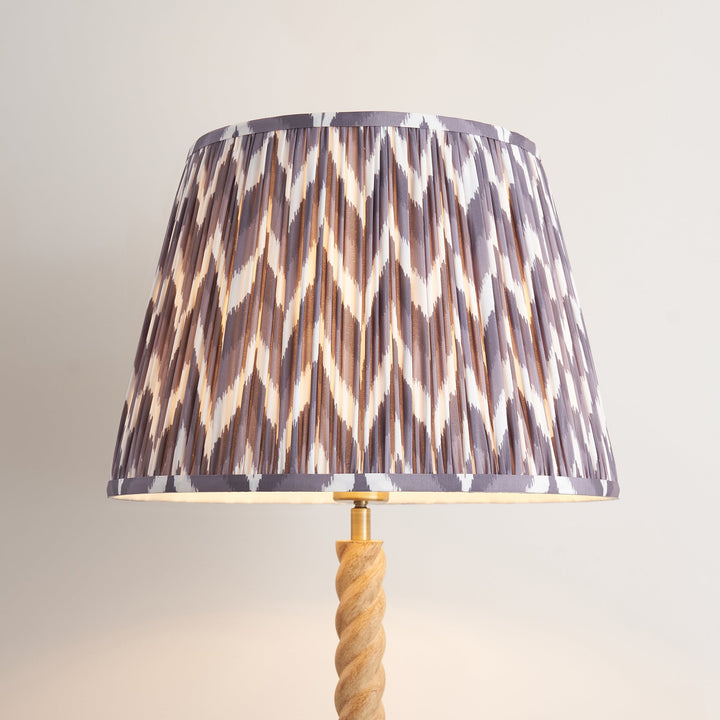 125401 Twist &amp; ZigZag 40cm Floor Lamp Wood Grey