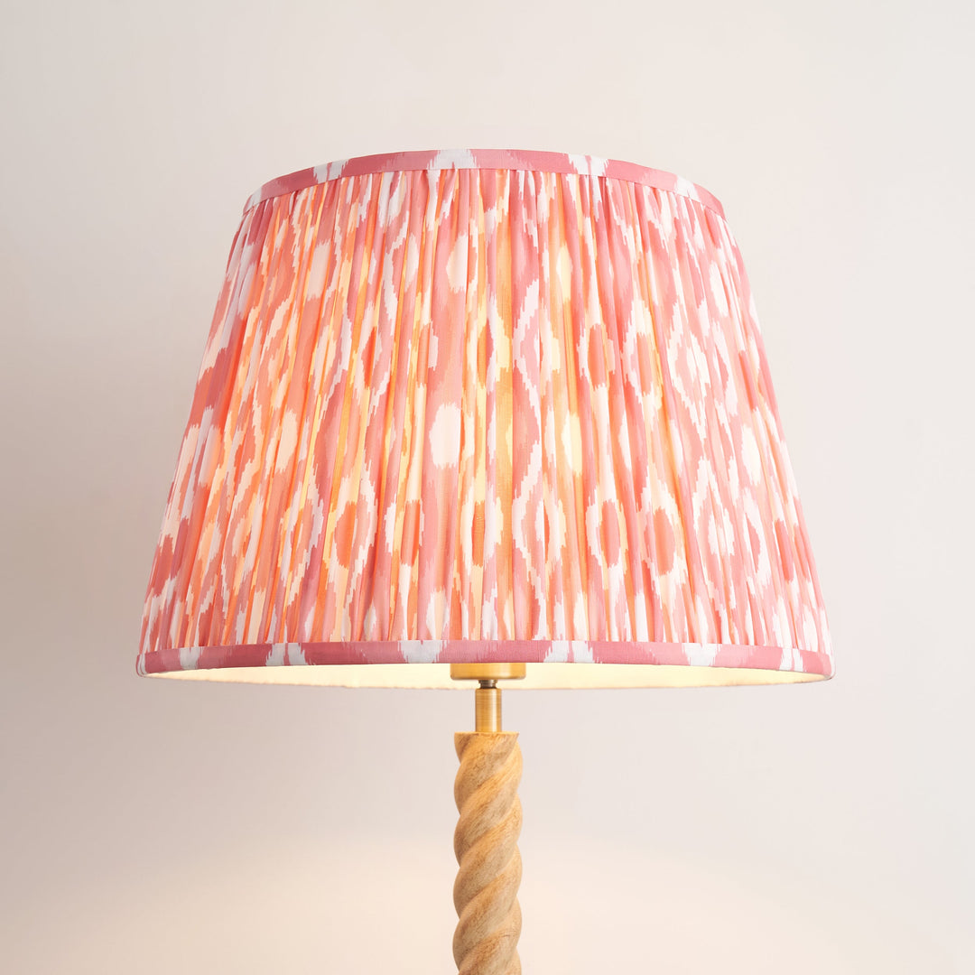 125402 Twist &amp; Ikat 40cm Floor Lamp Wood Pink