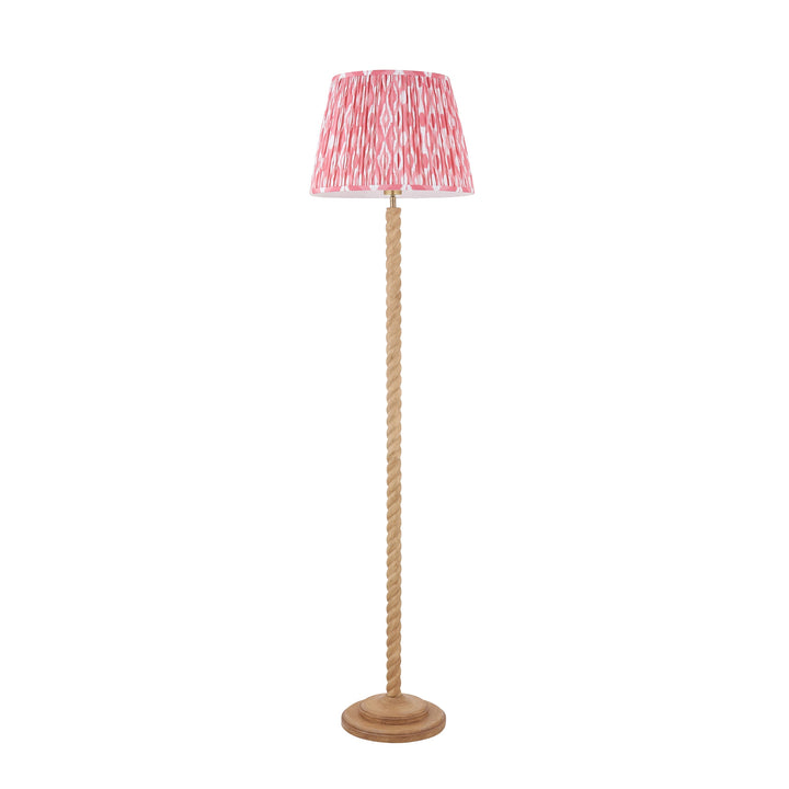 125402 Twist &amp; Ikat 40cm Floor Lamp Wood Pink