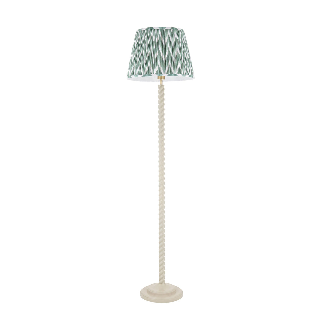 125405 Twist &amp; ZigZag 40cm Floor Lamp White Green