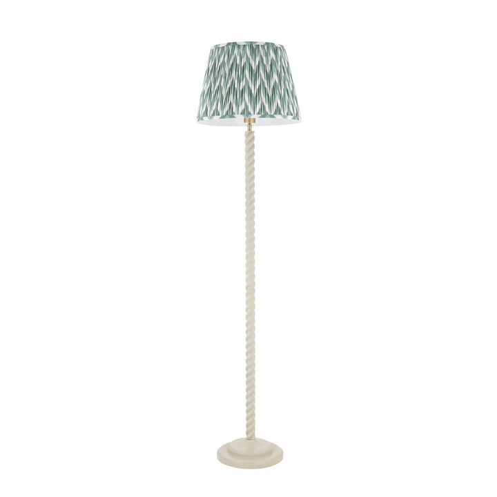 125405 Twist &amp; ZigZag 40cm Floor Lamp White Green