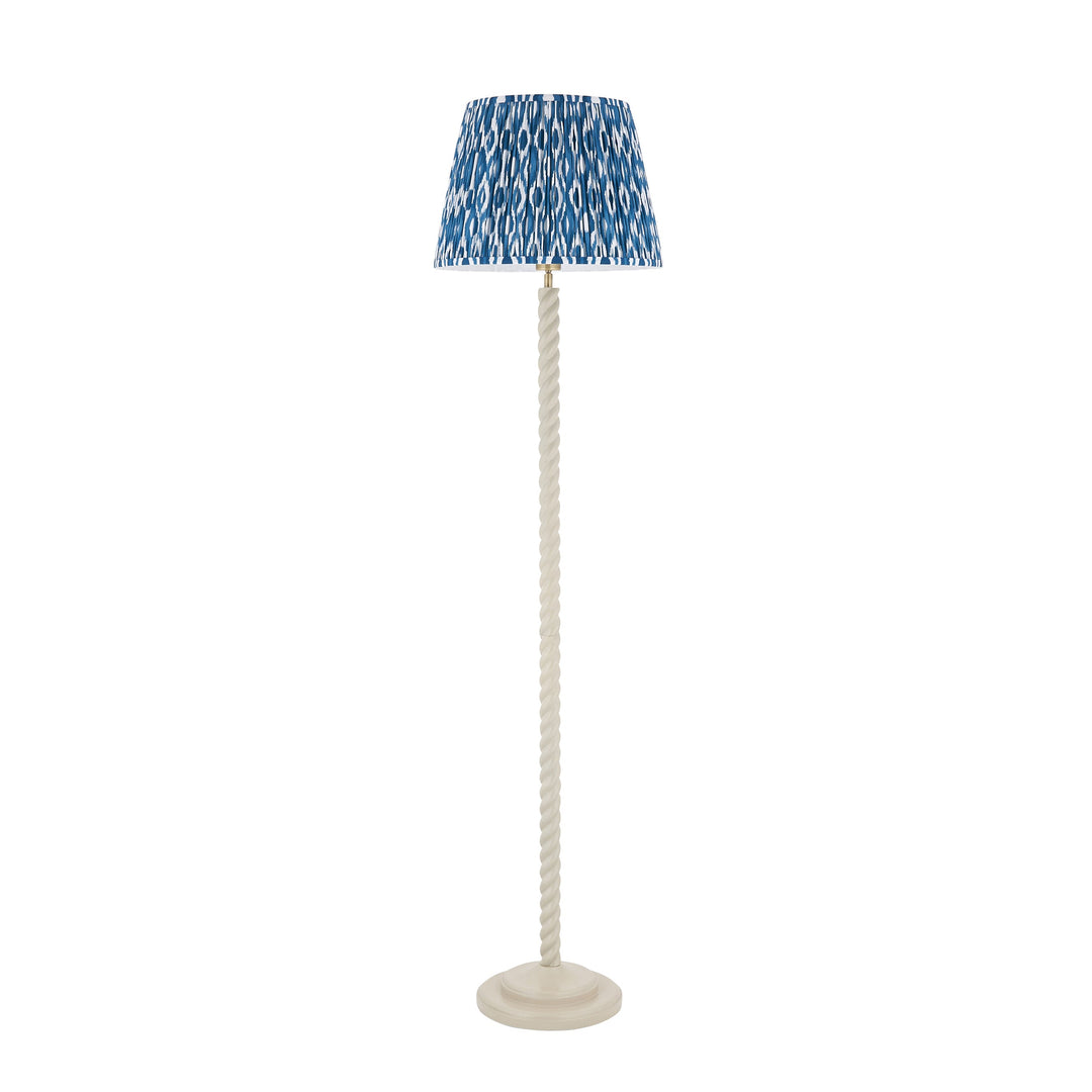125406 Twist &amp; Ikat 40cm Floor Lamp White Blue