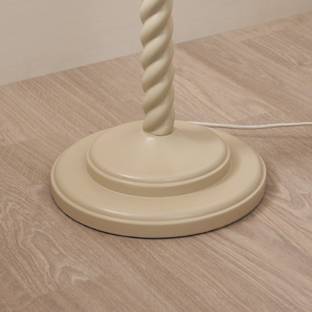 125407 Twist &amp; Ikat 40cm Floor Lamp White