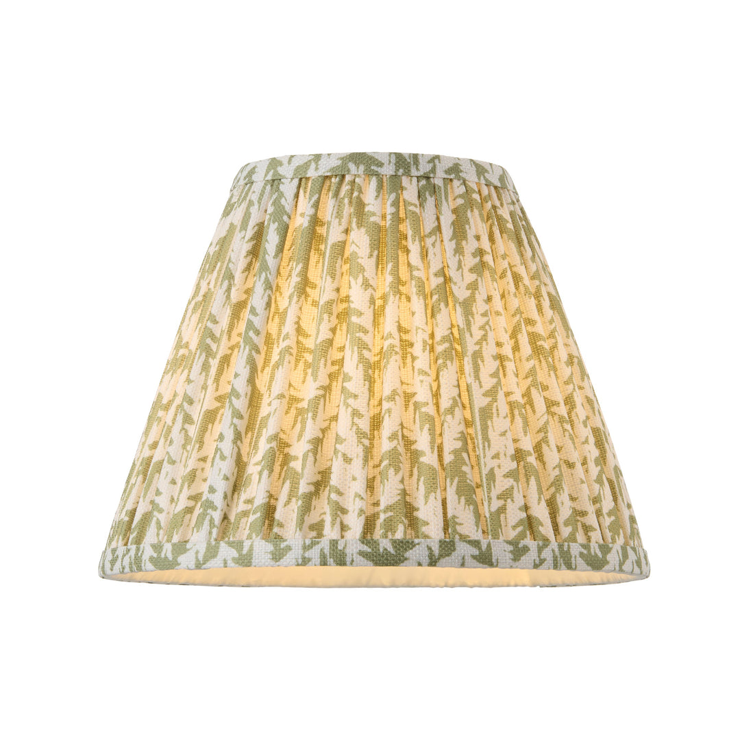125411 Twist &amp; Leaf 25cm Table Lamp Wood Green