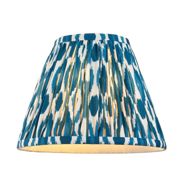 125413 Twist &amp; Ikat 25cm Table Lamp White Blue