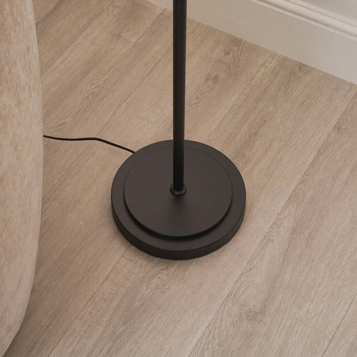 125416 Arlo &amp; Ayla 53cm Floor Lamp Black