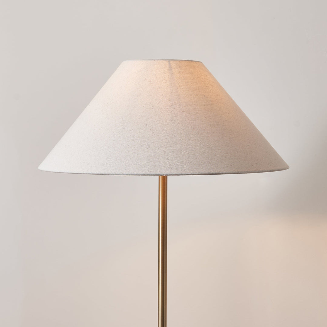 125419 Arlo &amp; Avalon 52cm Floor Lamp Brass