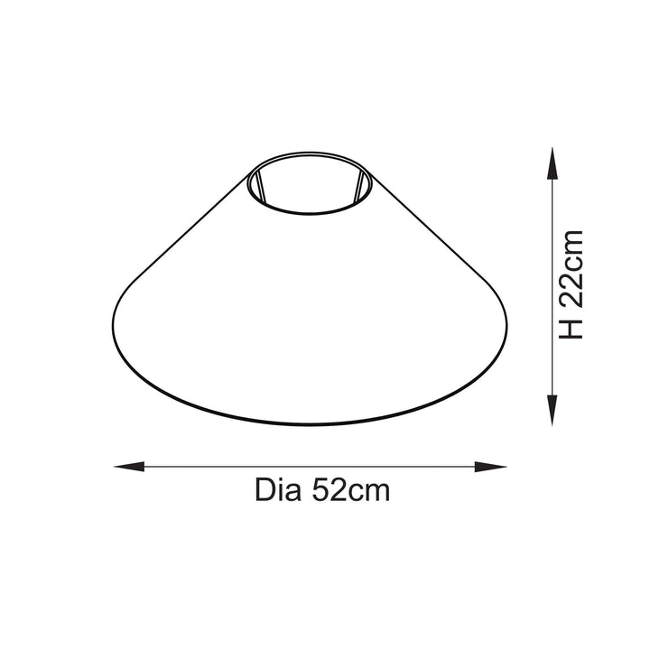 125419 Arlo &amp; Avalon 52cm Floor Lamp Brass