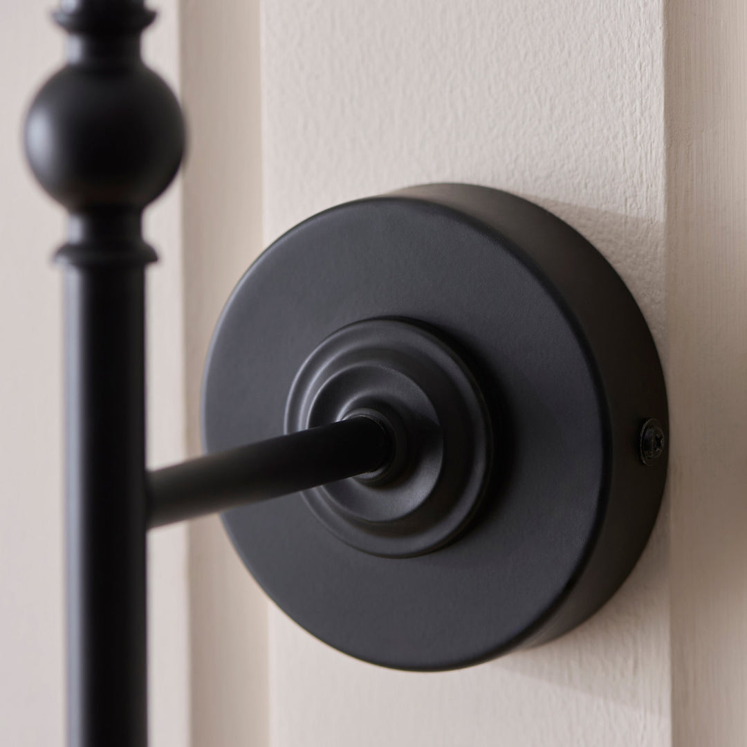 125449 Jericho Wall Light Black