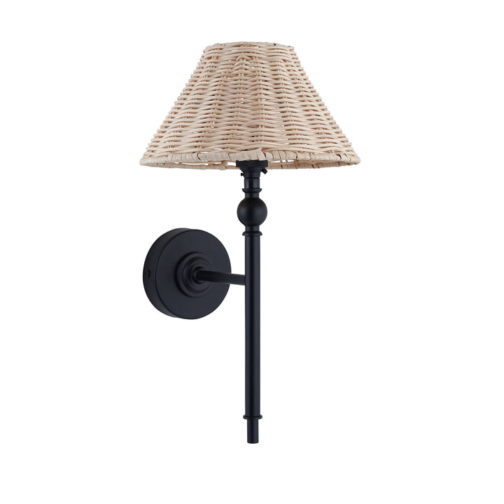 125449 Jericho Wall Light Black
