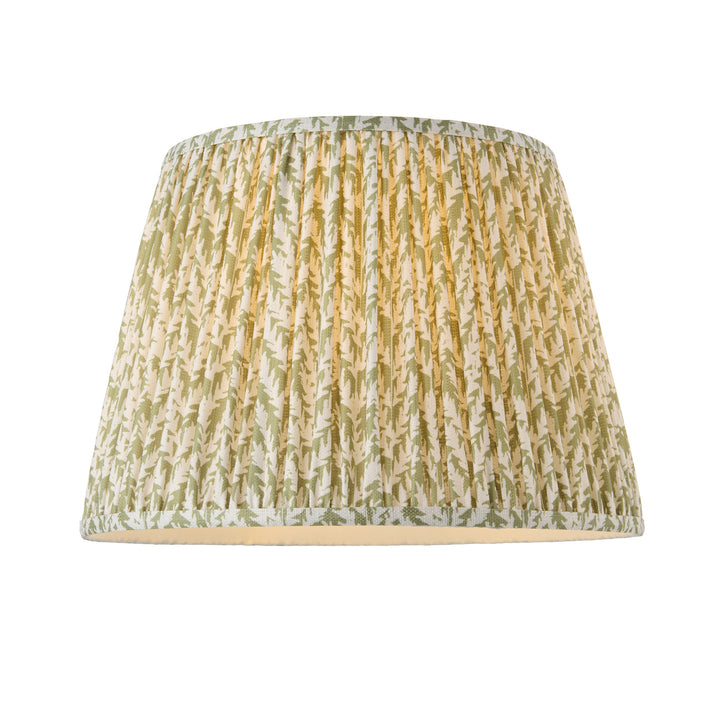 125460 Eltham &amp; Leaf 40cm Pendant Brass Green