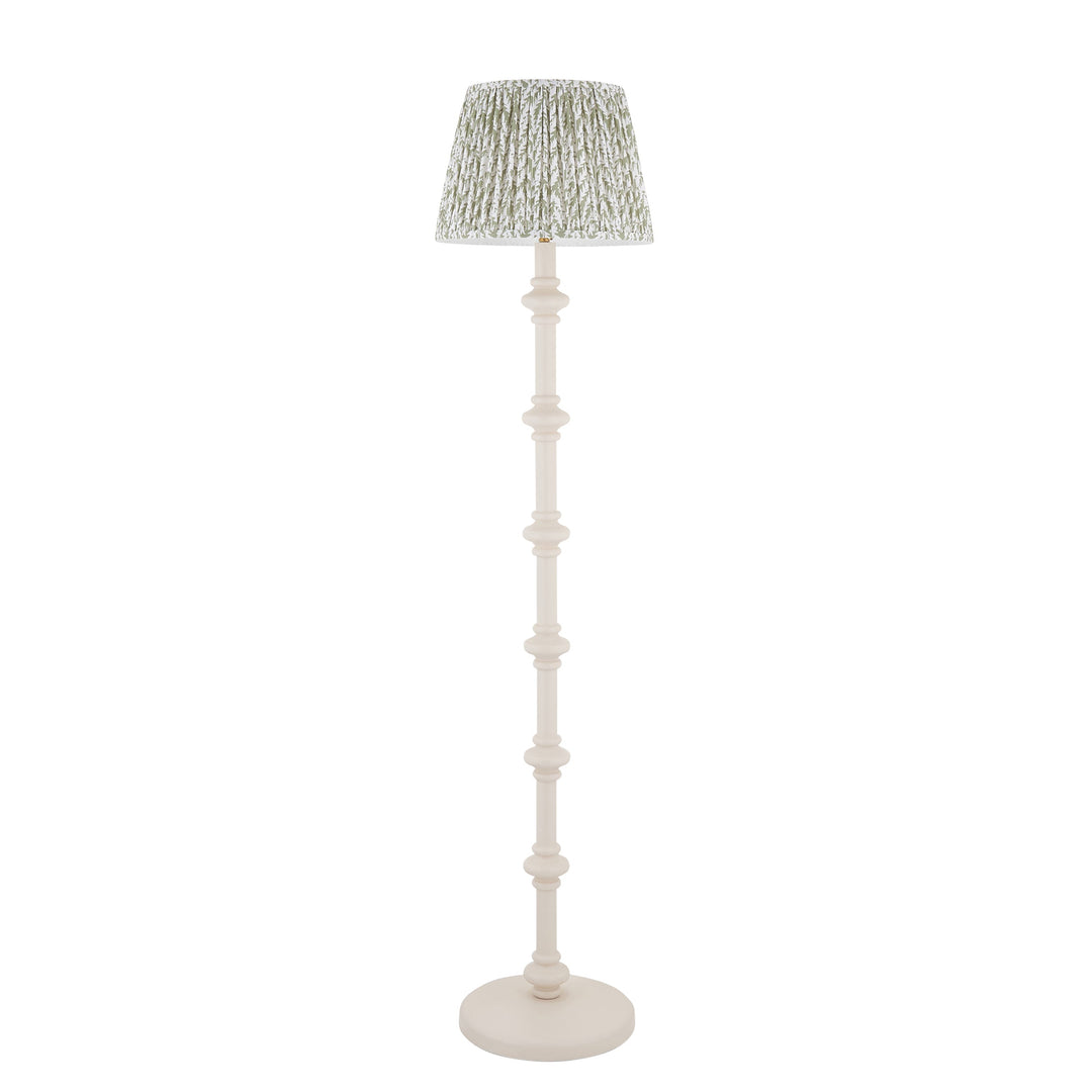 125491 Carnaby &amp; Leaf 35cm Floor Lamp White Green