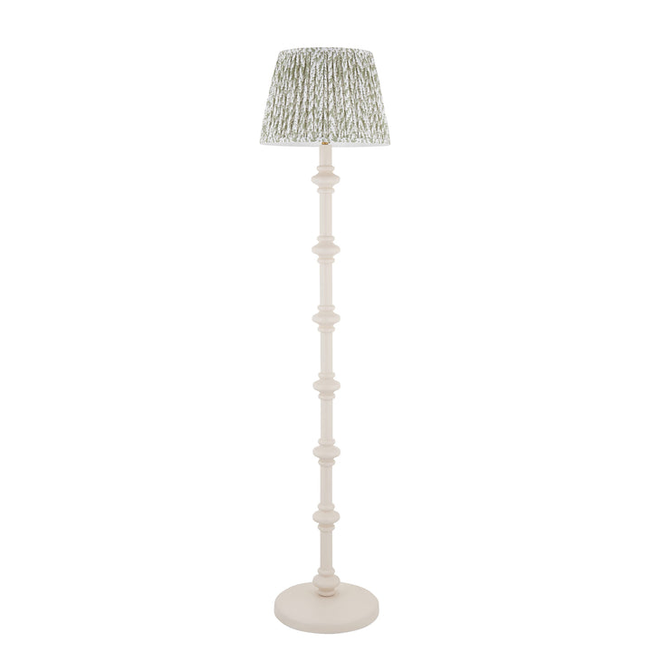 125491 Carnaby &amp; Leaf 35cm Floor Lamp White Green