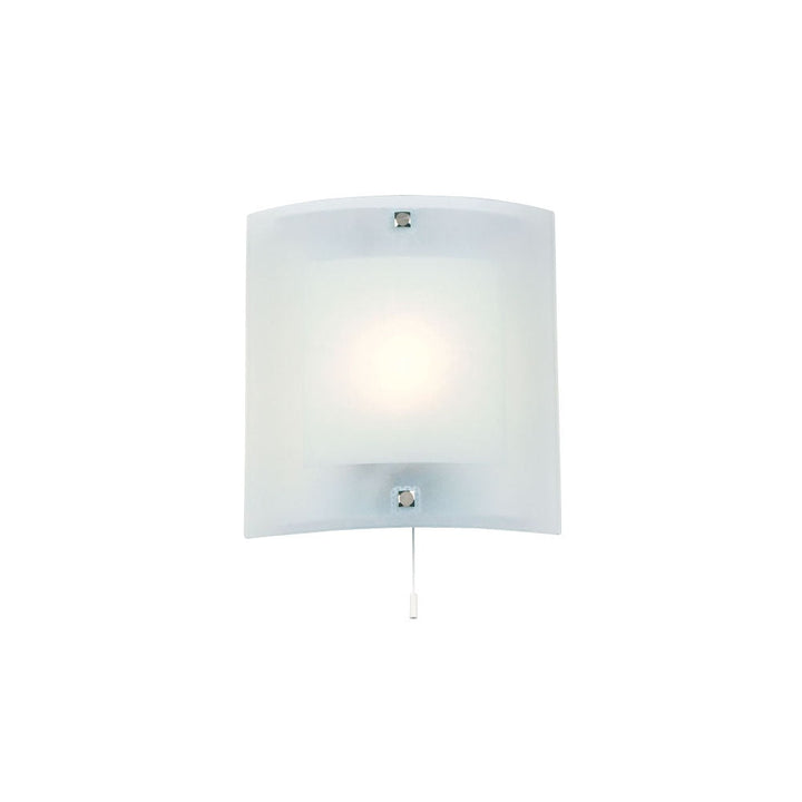 Endon 143-WB Blake 1 Light Wall Light Clear/frosted Glass &amp; Chrome Plate (S)