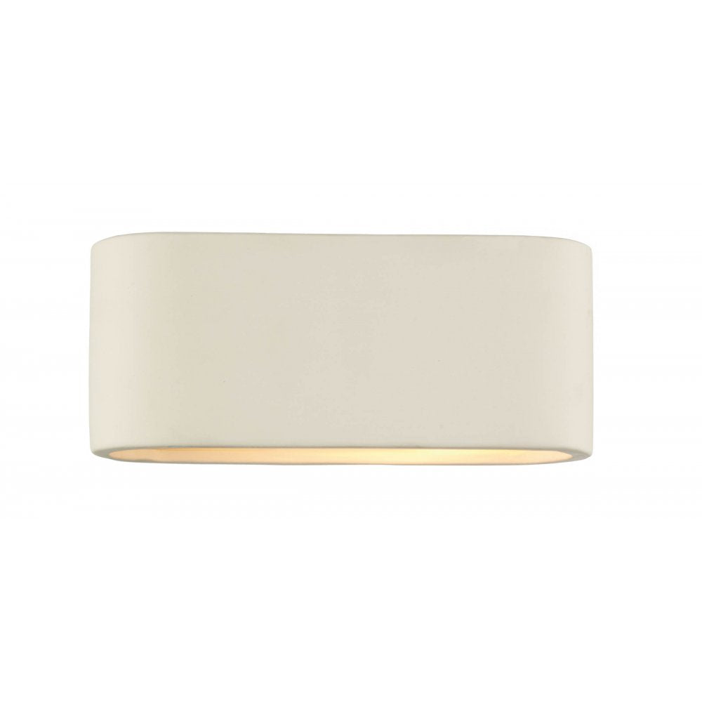 Dar AXT072 Axton Ceramic Wall Light Small (S)