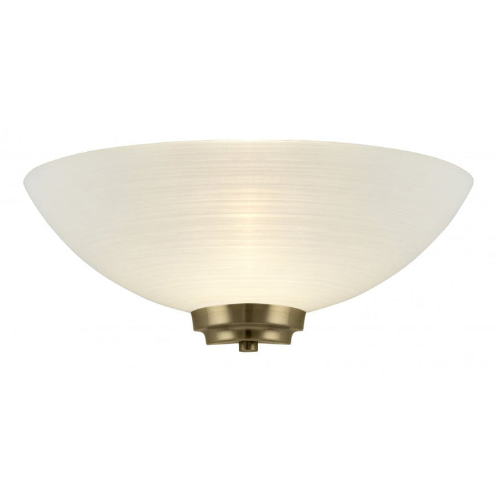 Endon WELLES-1WBAB 1 Light Wall Light In Antique Brass (S)