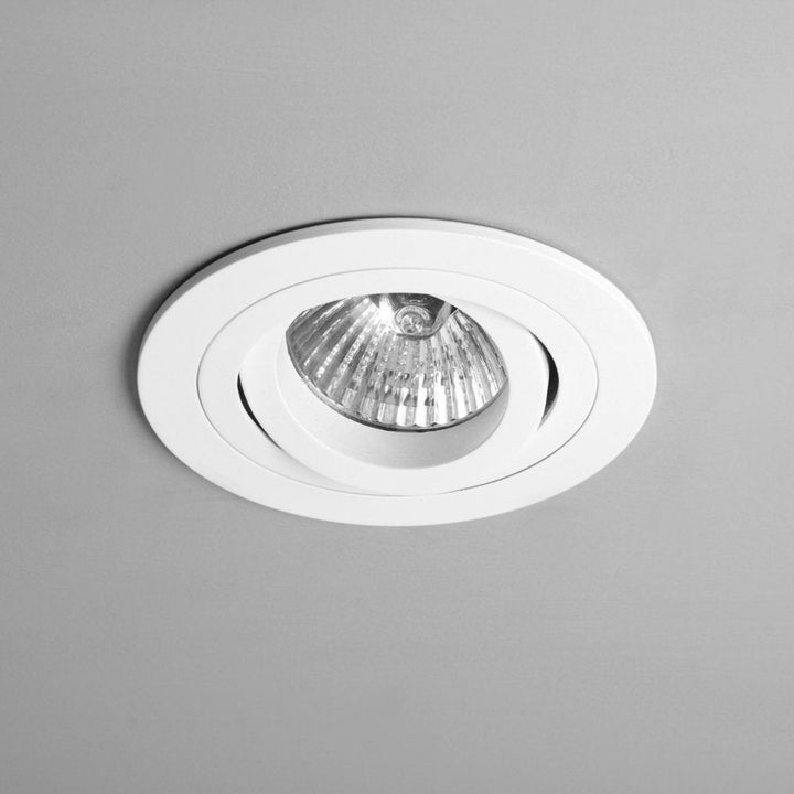 Astro 1240028 Taro Round Adjustable Fire-Rated Downlight/Recessed Spot Light Matt White (S)