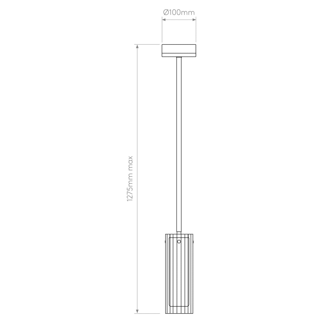 Astro 1411012 Ottavino Bathroom Pendant Matt Brushed Brass