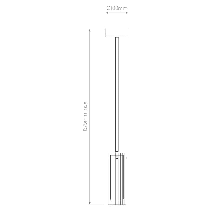 Astro 1411012 Ottavino Bathroom Pendant Matt Brushed Brass