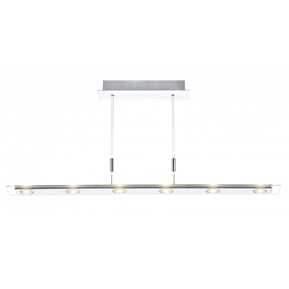 Dar EUR6250 Europa Rise Fall Pendant Polished Chrome (SD)