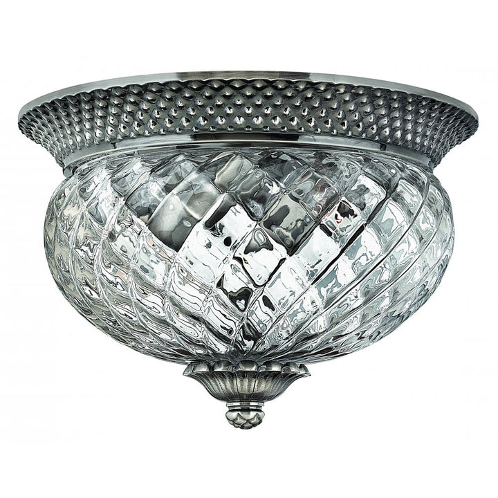 Hinkley HK-PLANT-F-S-PL Plantation 2 Light Small Flush Polished Antique Nickel (S)