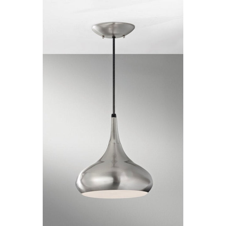 Feiss FE-BESO-P-M-BS Beso 1 Light Medium Pendant Brushed Steel (S)