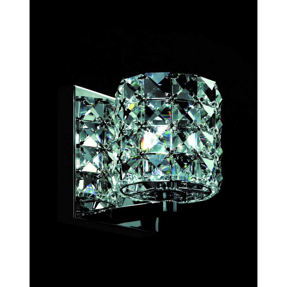Impex CFH211151/WB/CLR/CH Veta Chrome Wall Crystal (SD)