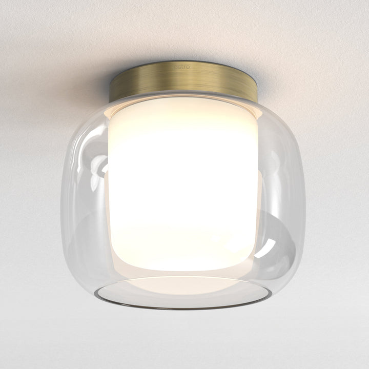 Astro 1450015 Aquina 240 Bathroom Ceiling Light Matt Brushed Brass