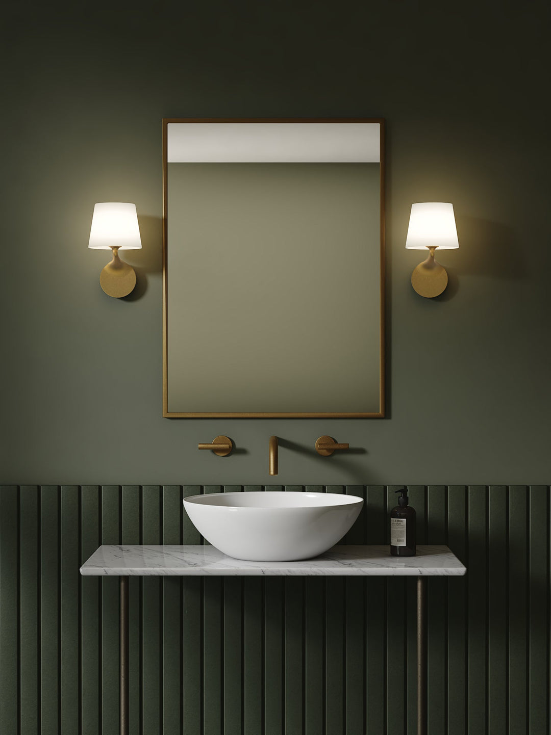 Astro 1454006 Millie Bathroom Wall Light Antique Brass